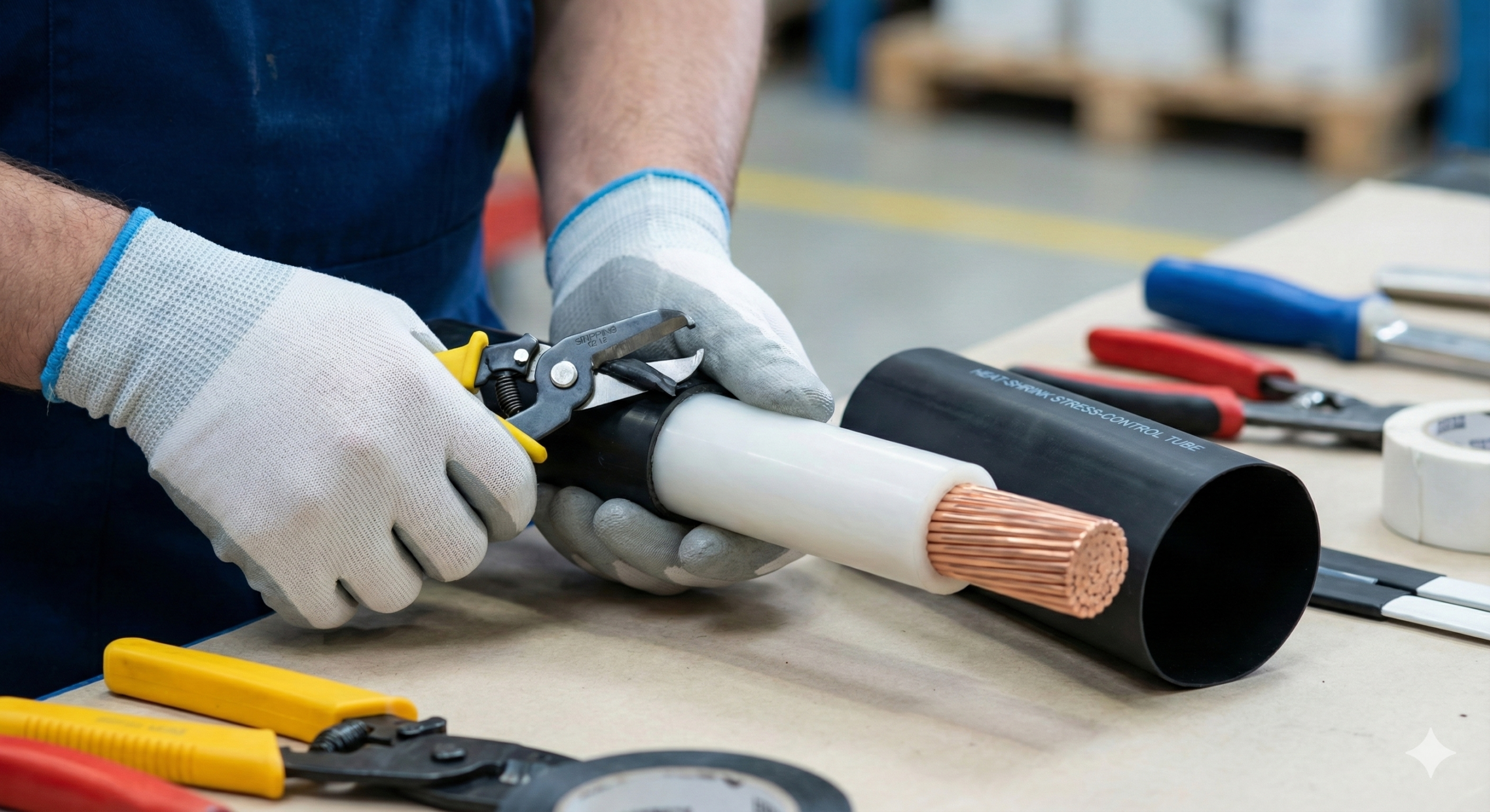 Medium Voltage Cable Raychem-Certified Termination Assembly and Testing